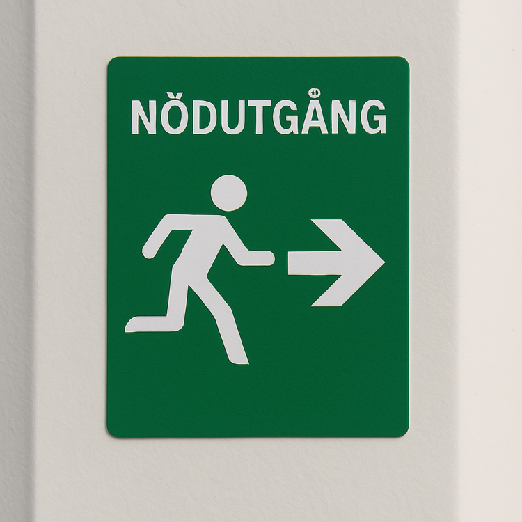 Nödskyltsdekaler