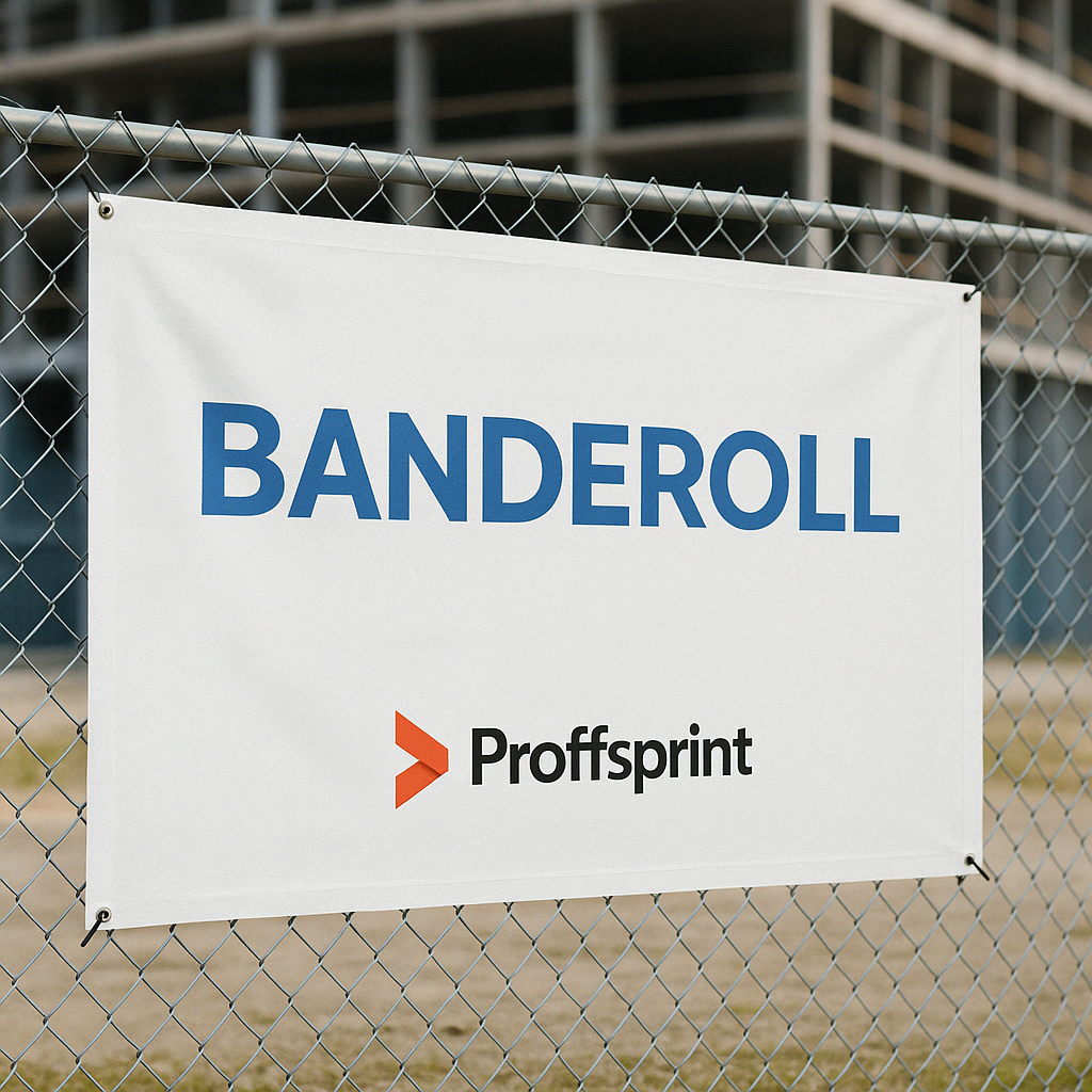 Banderoll med tryck – Utomhus & inomhus