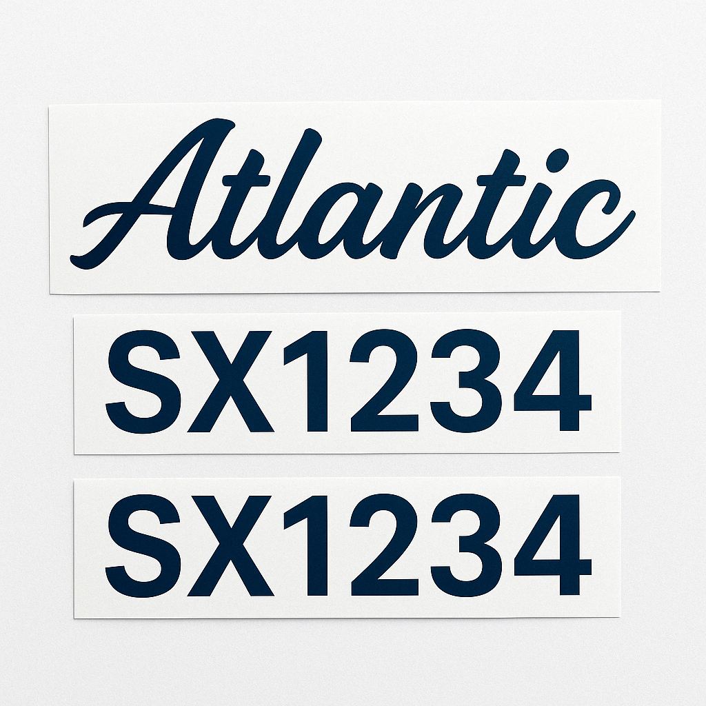 Båtnamn + Registreringsnummer