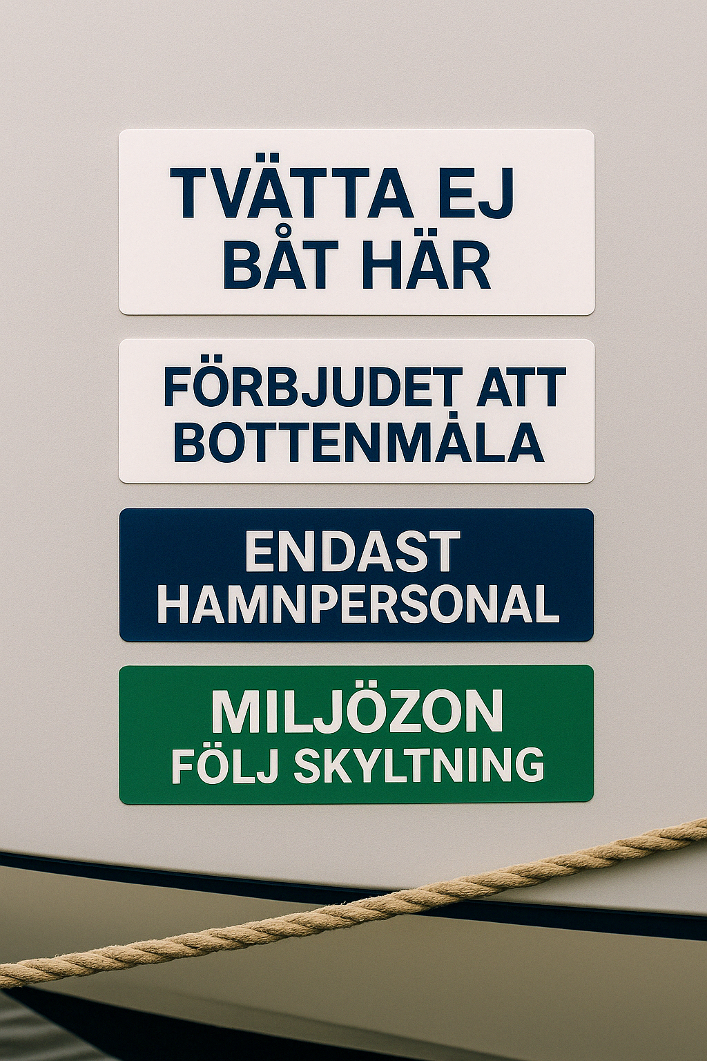 Hamnpaket – Regeldekaler & Miljözon