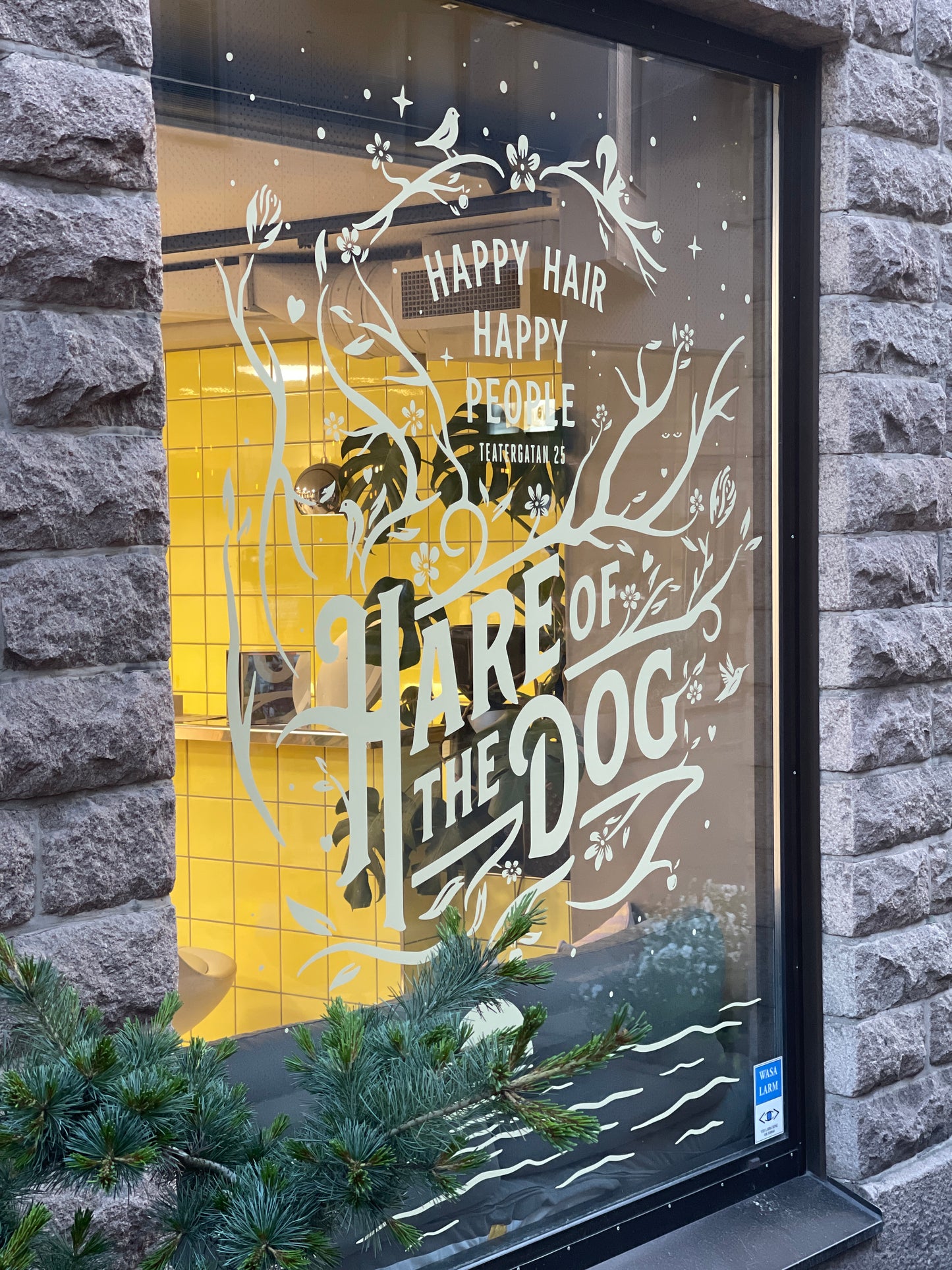 Printad fönsterdekor