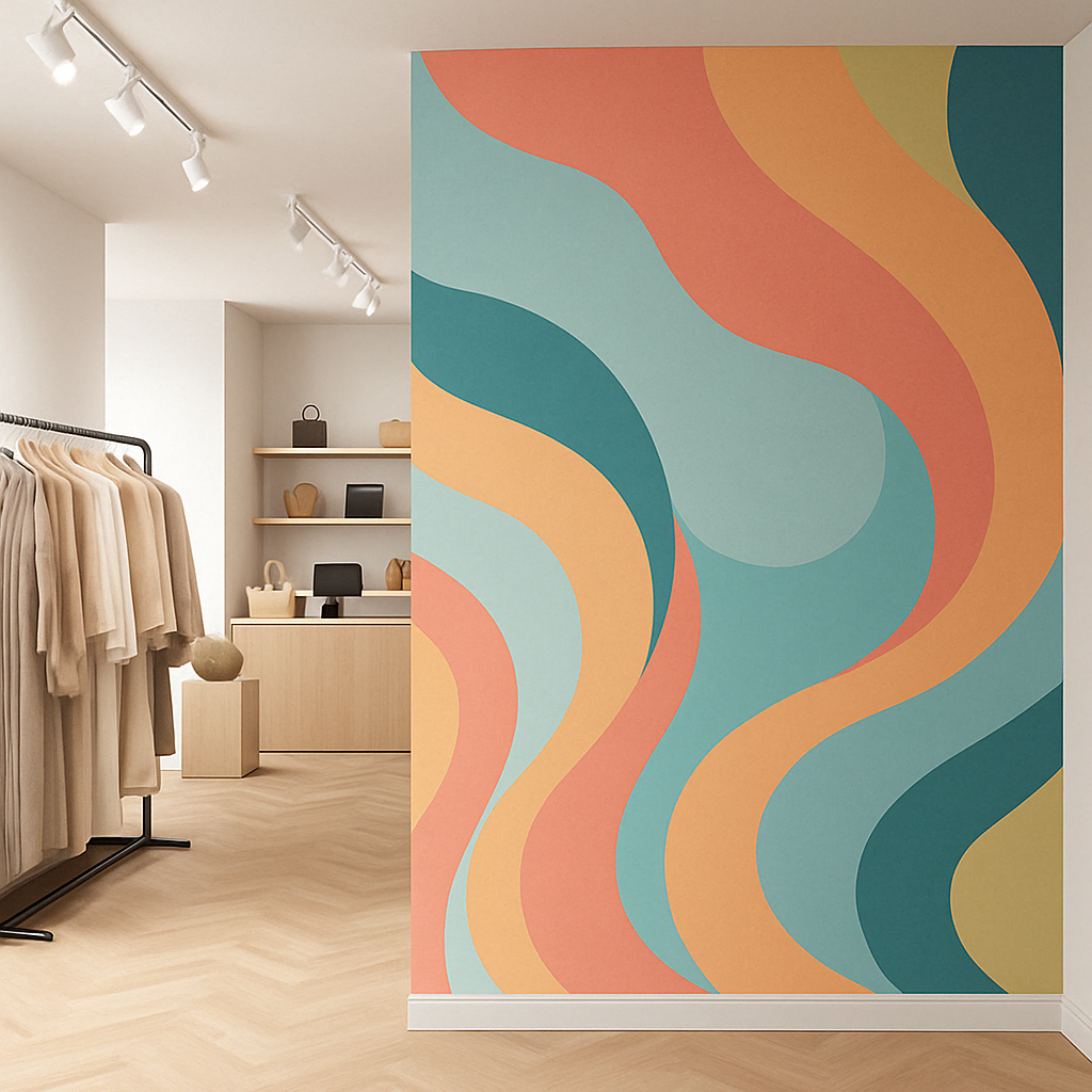 Printad väggtapet – helvägg med egen design