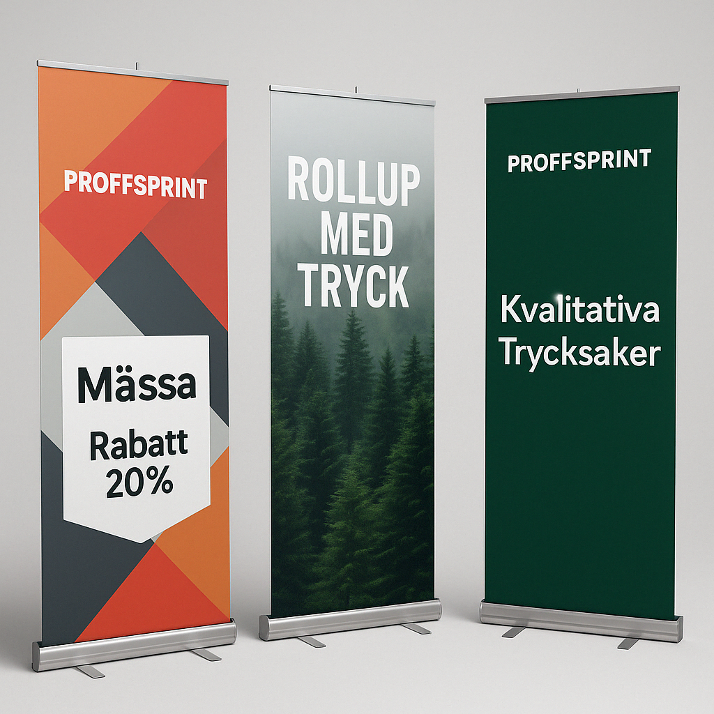 Rollup med tryck – Komplett system med väska