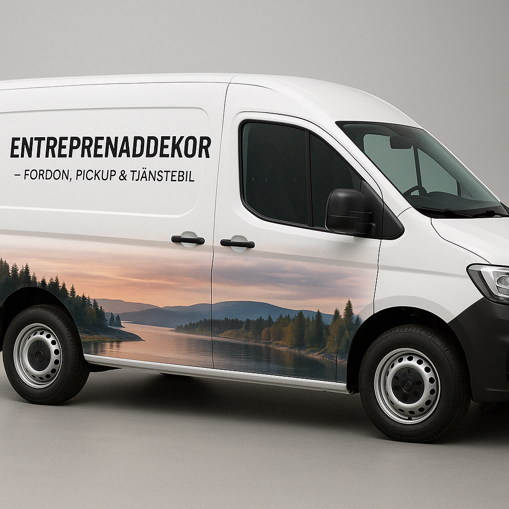 Entreprenaddekor – Fordon, pickup & tjänstebil