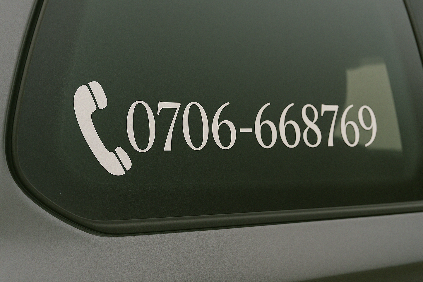Bildekaler – Utskuren vinyltext