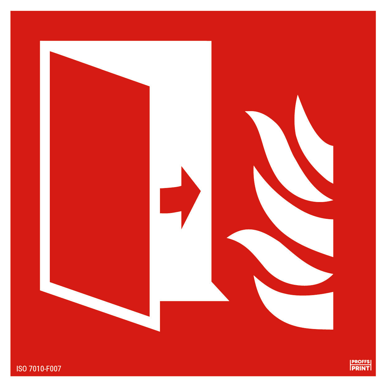 brandskyltar- Branddörr-ISO