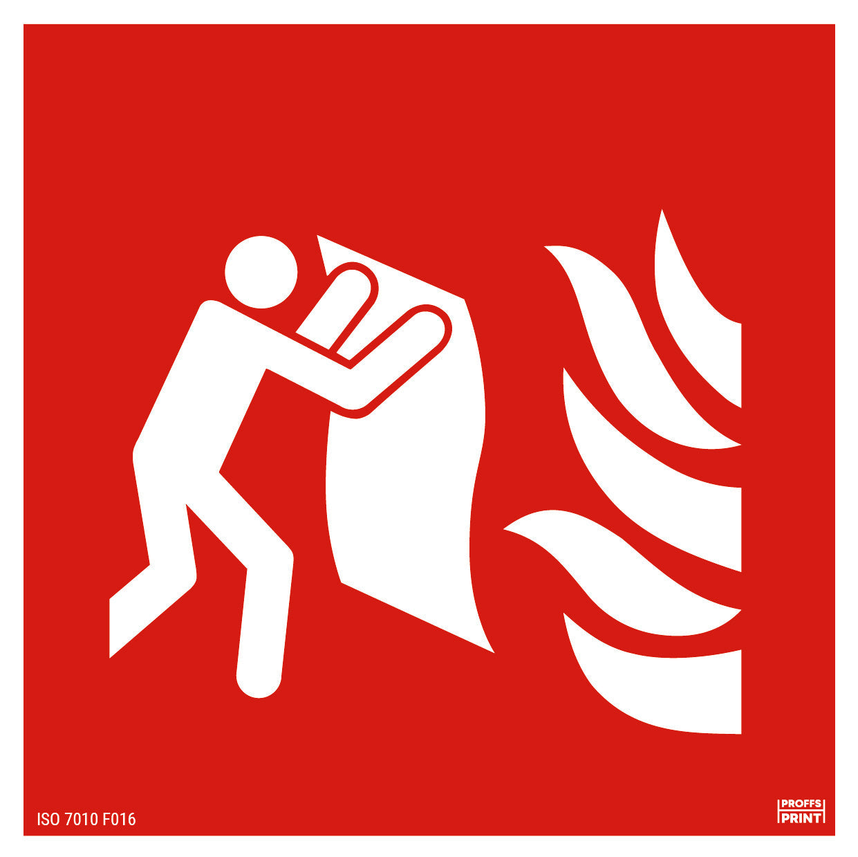 brandskyltar- Brandfilt-ISO