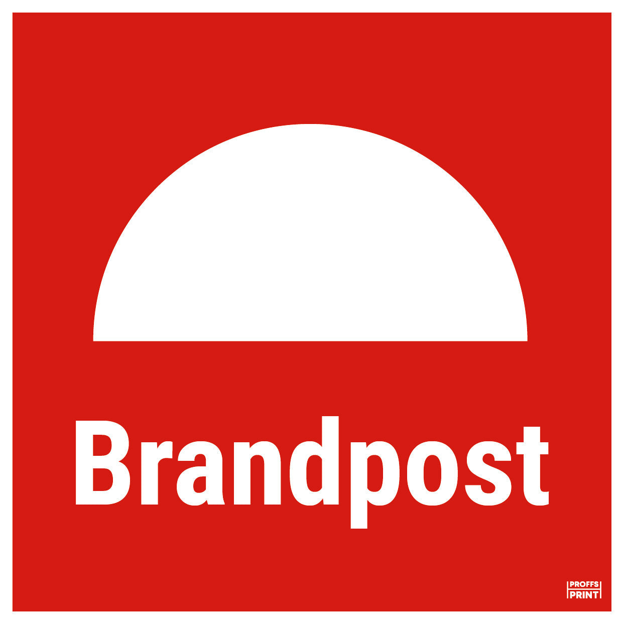 brandskyltar- Brandpost