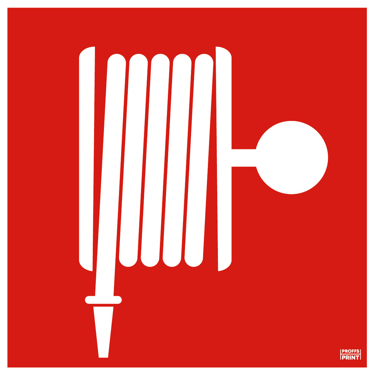 brandskyltar- Brandslang