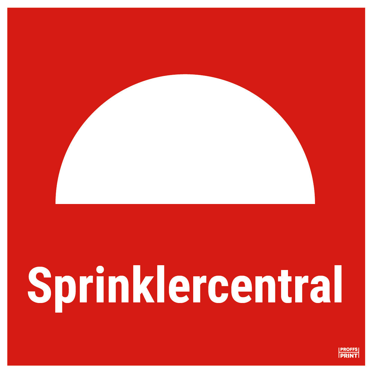 brandskyltar- Sprinklercentral