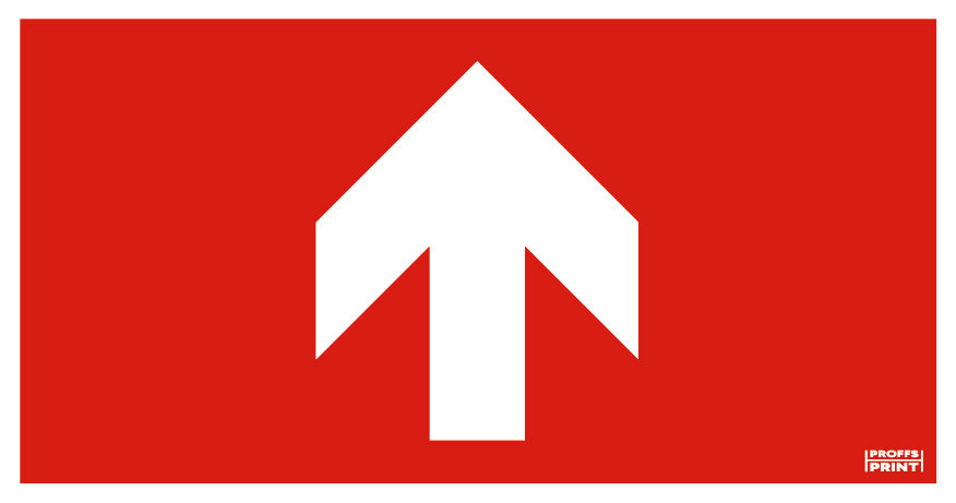 brandskyltar- brandpil-upp