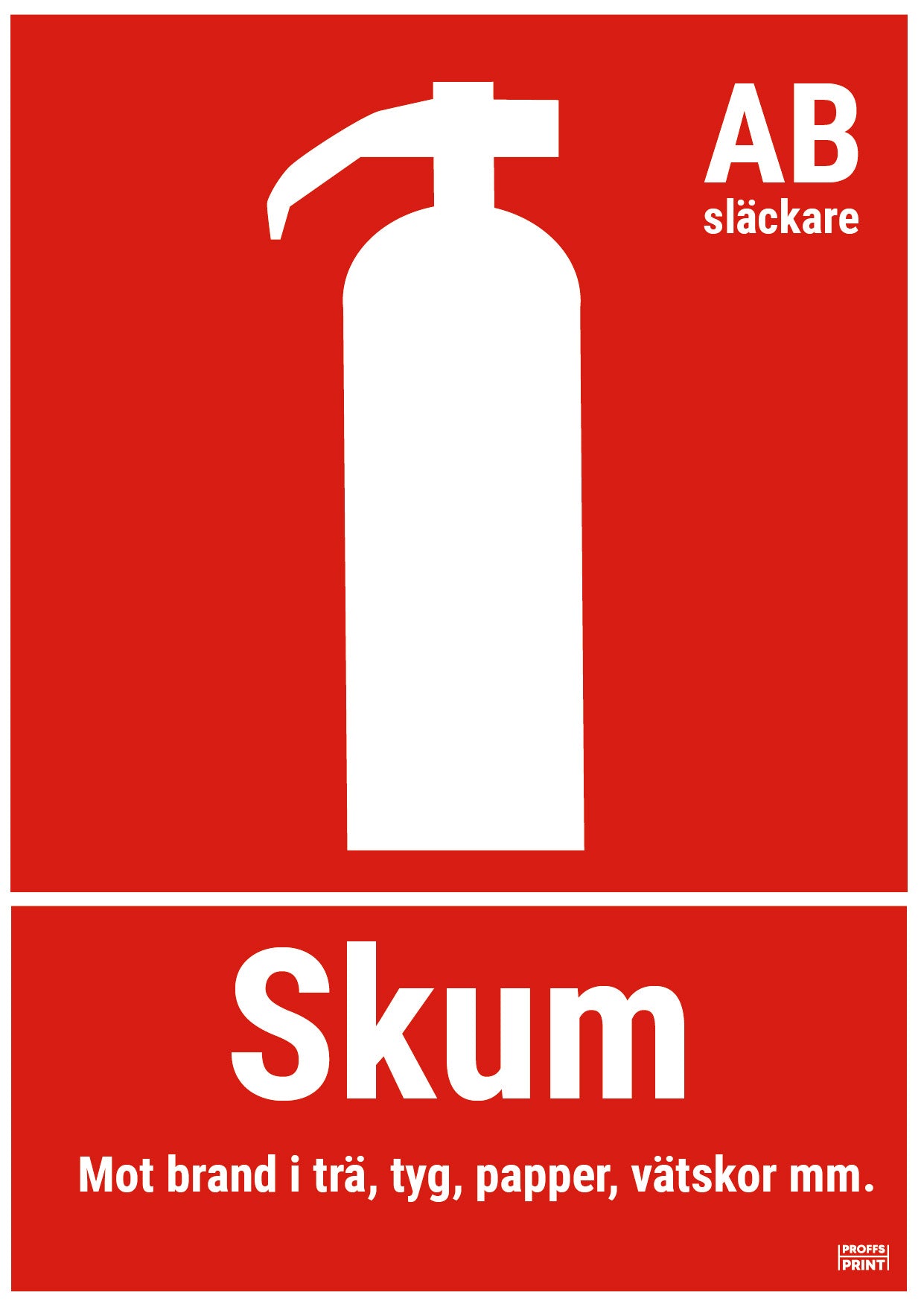 brandskyltar- brandsläckare-stående-skum