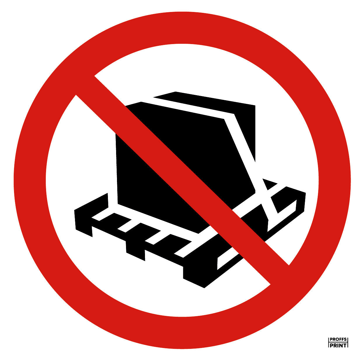 forbudsskyltar- Får-ej-blockeras-ISO-eu-pall