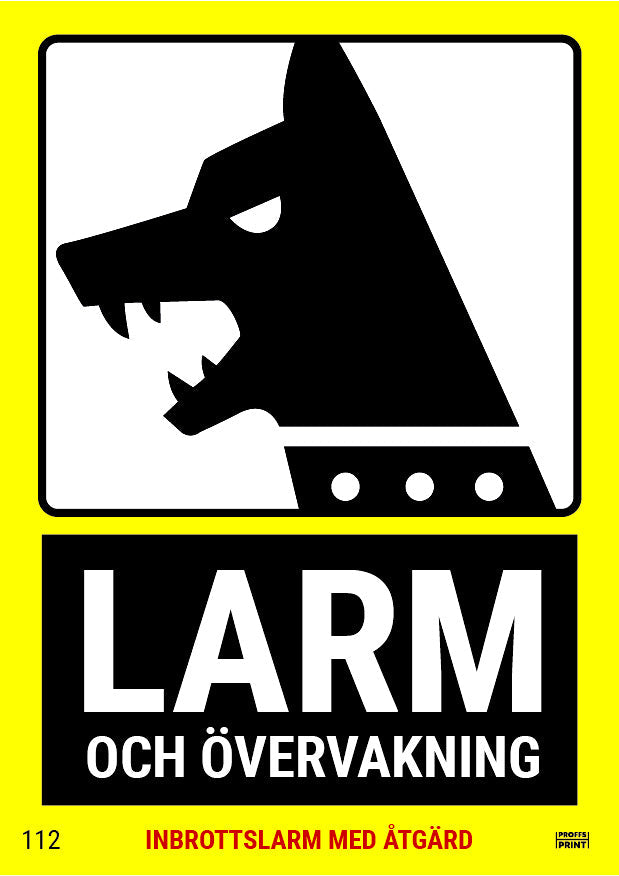 larm-alarm- larm-vakthund-gul