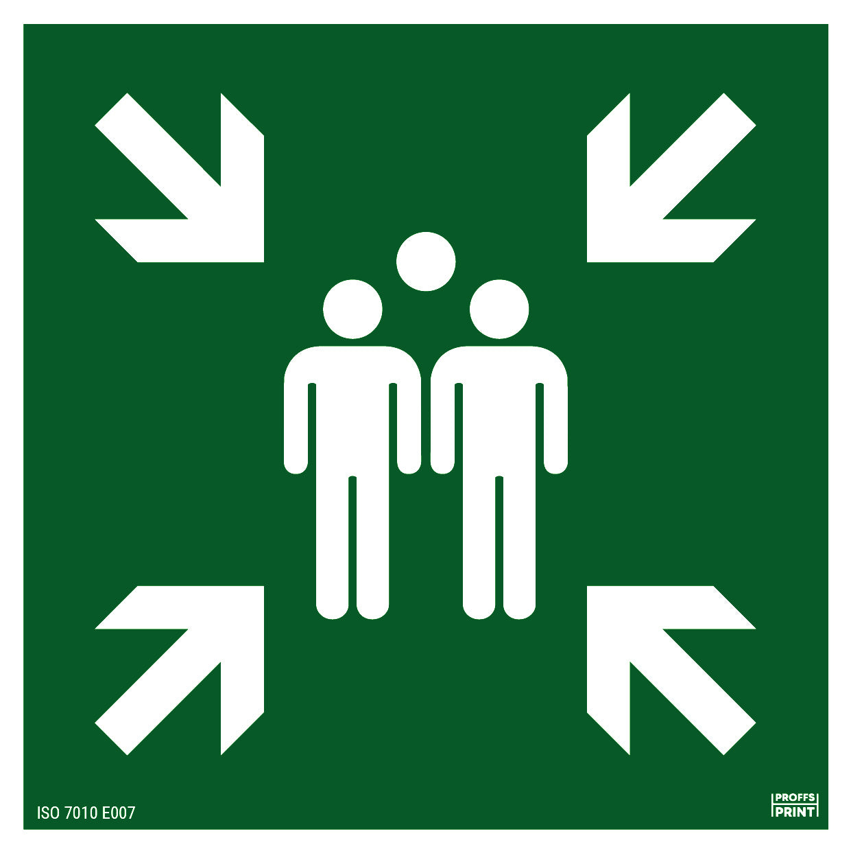 nodskyltar- Återsamlingsplats-ISO