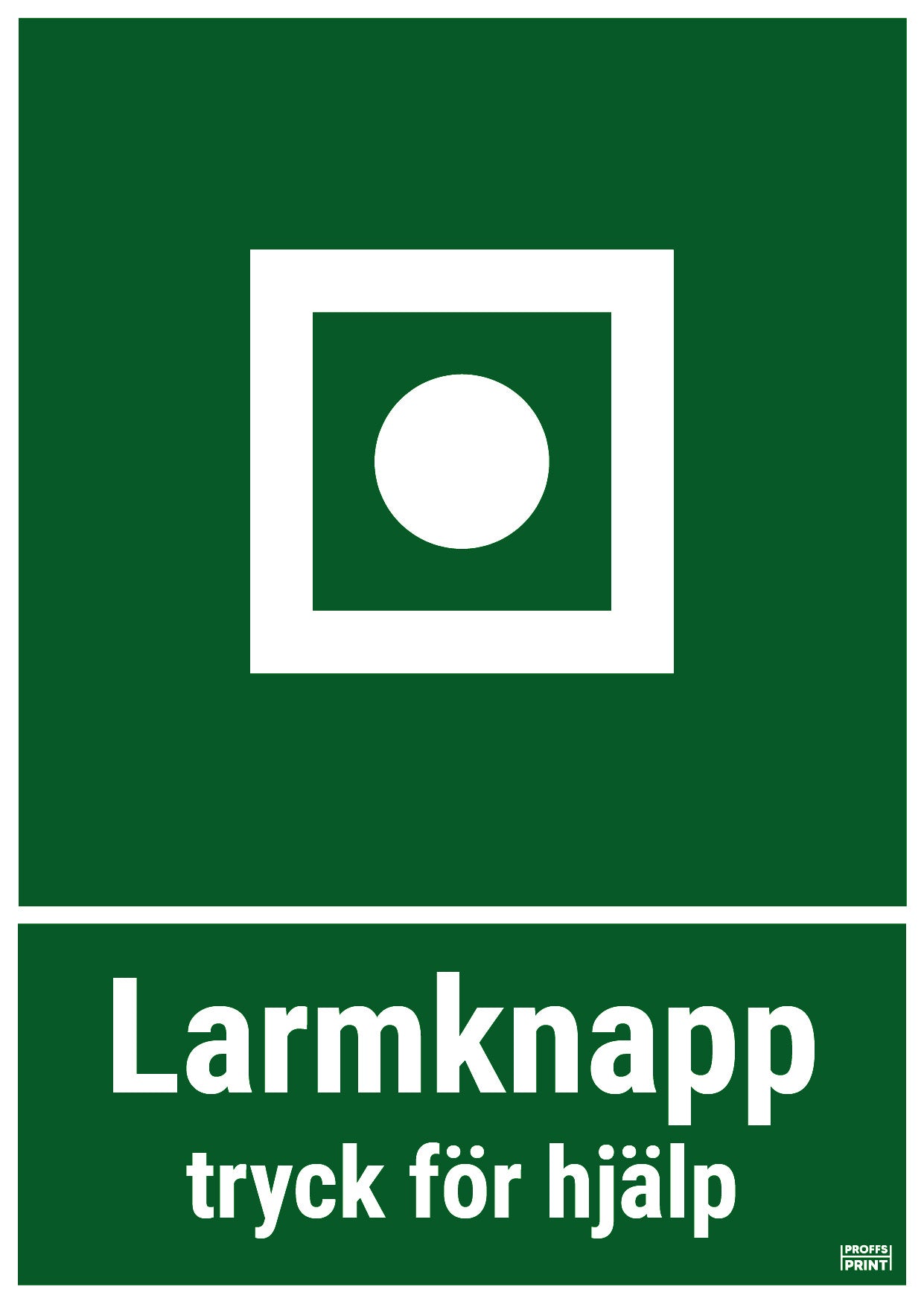 nodskyltar- Marin-larmknapp-text