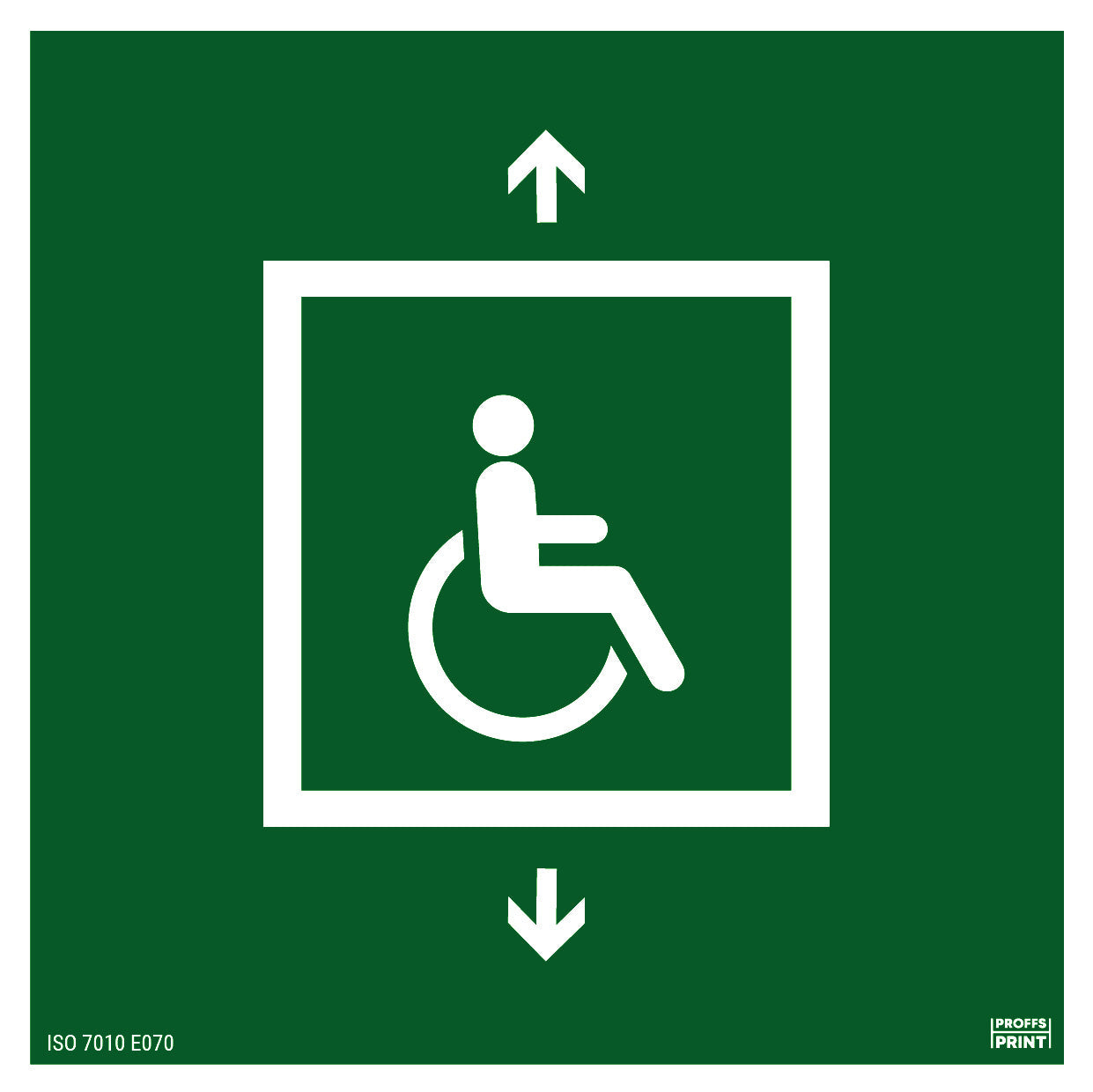 nodskyltar- Utrymning-Hiss-rullstol-ISO-29