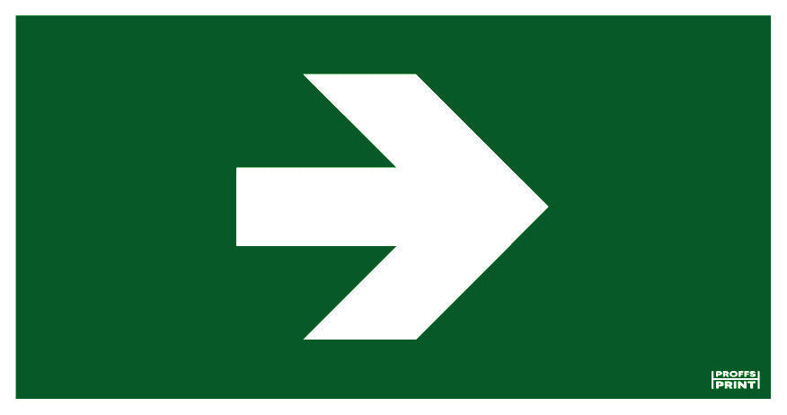 nodskyltar- riktningspil-höger