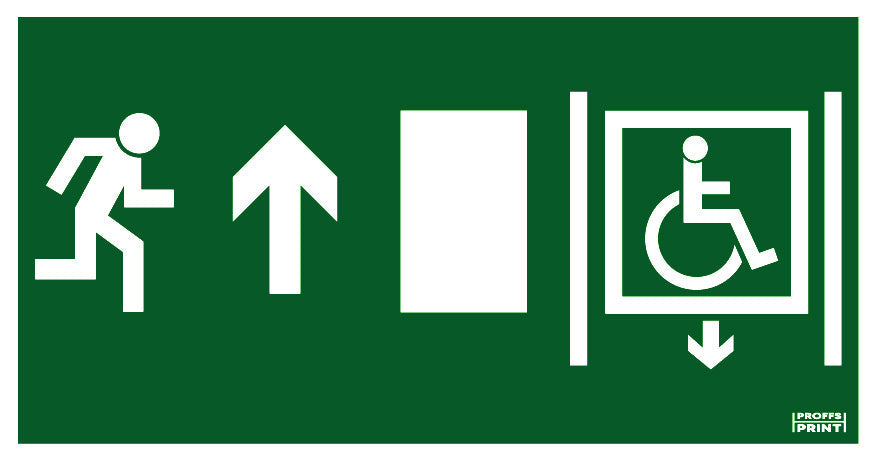 nodskyltar- rullstol-hiss-riktning-upp