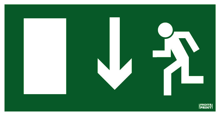 nodskyltar- utrymning-ned