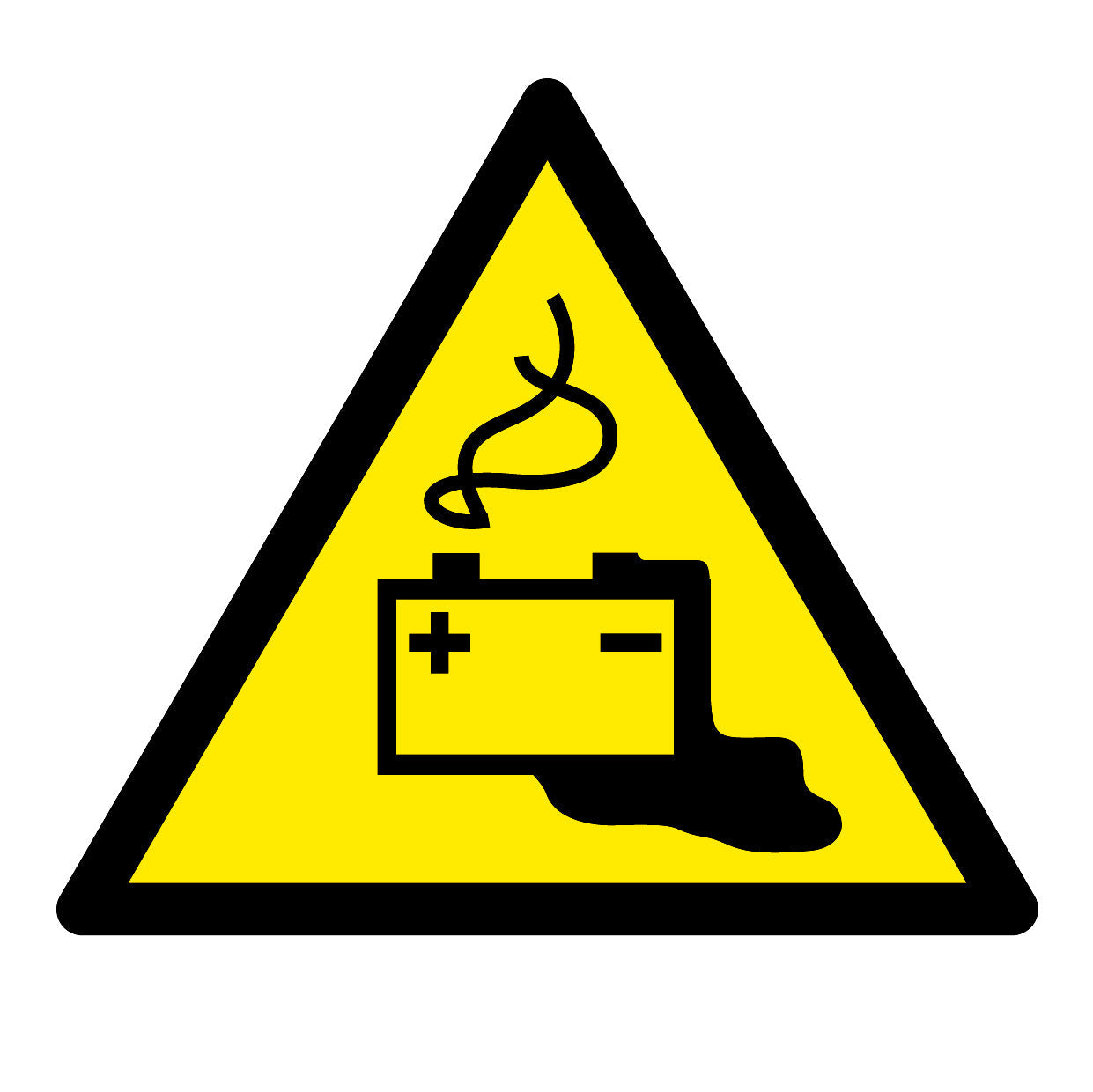 varningsskyltar- Laddning-av-batteri-pågår-ISO-utskuren