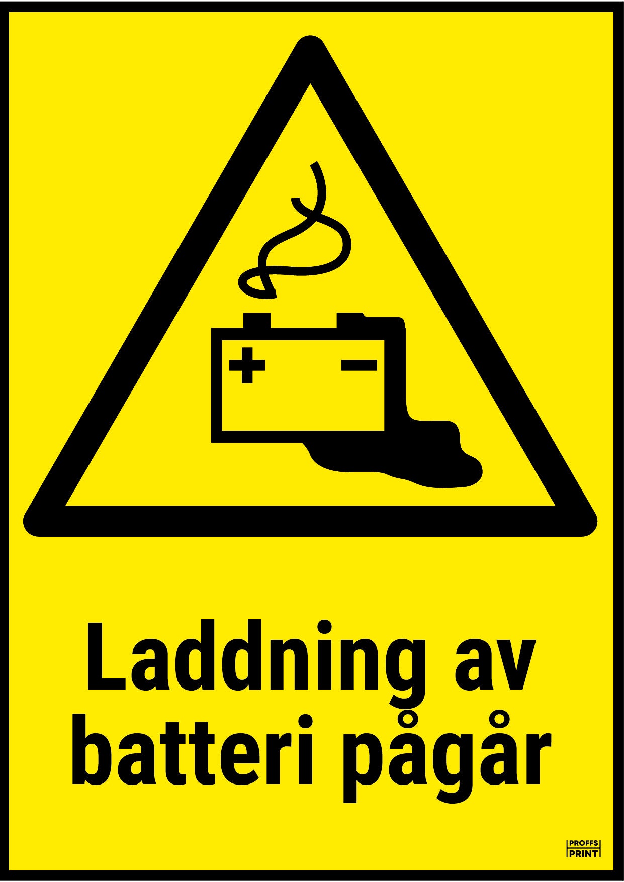 varningsskyltar- Laddning-av-batteri-pågår-gul