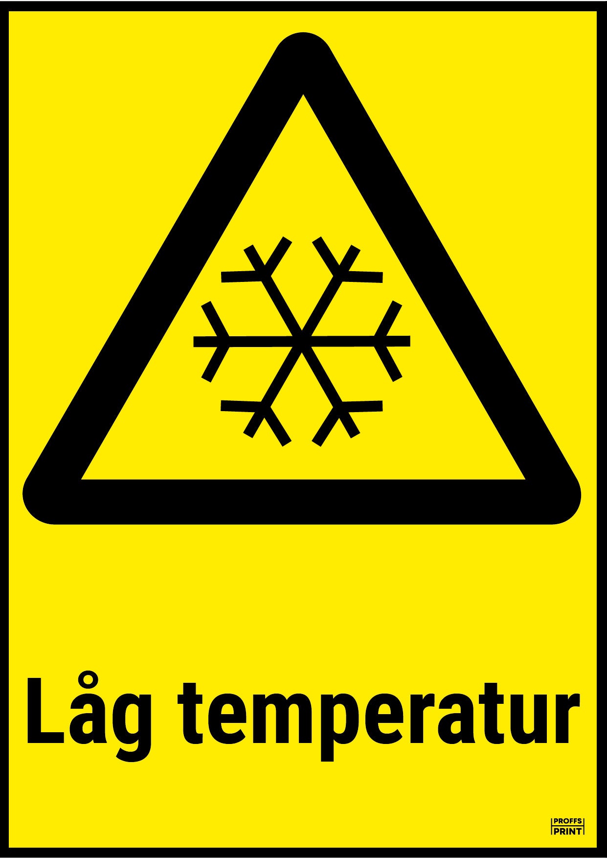 varningsskyltar- Varning-låg-temperatur-gul