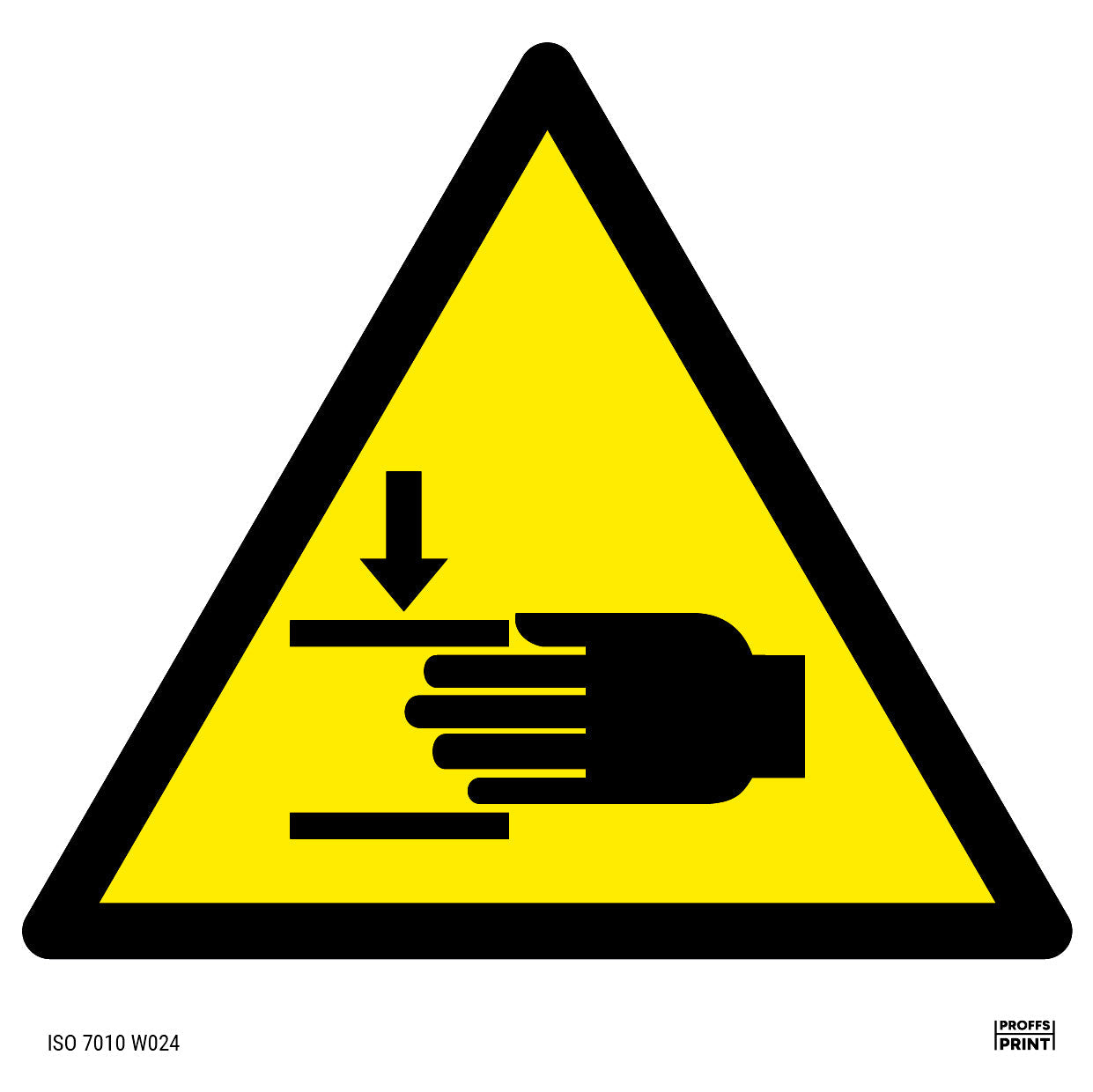 varningsskyltar- klämrisk-W024-ISO