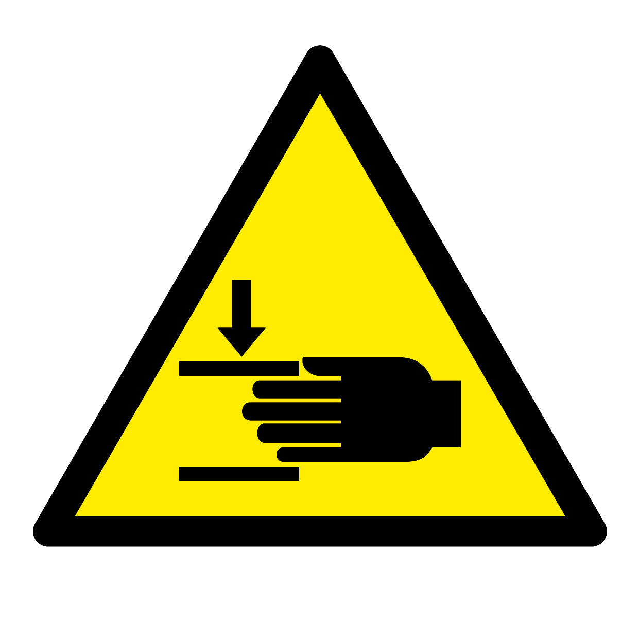 varningsskyltar- klämrisk-W024-ISO-utskuren