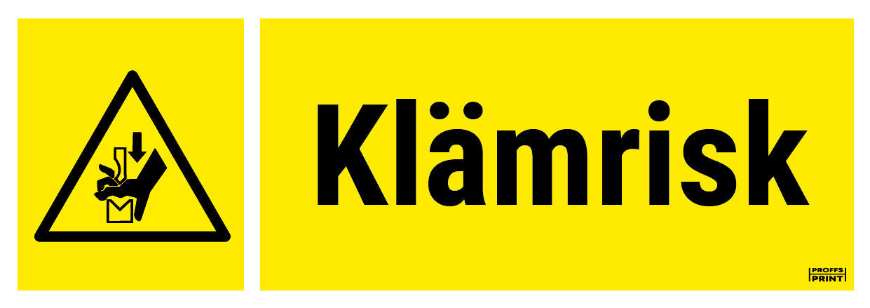 varningsskyltar- klämrisk-box