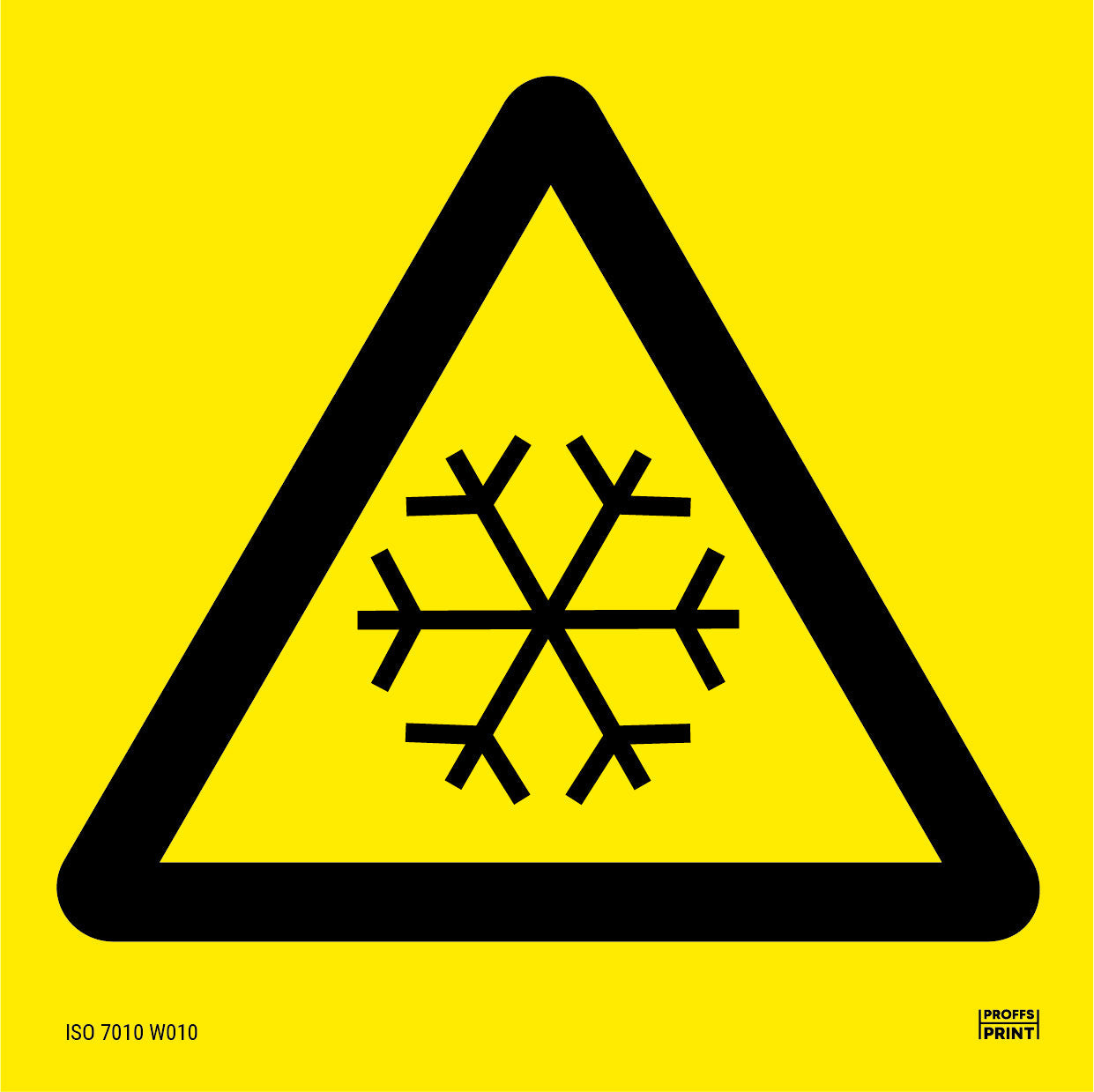 varningsskyltar- låg-temperatur-ISO-gul