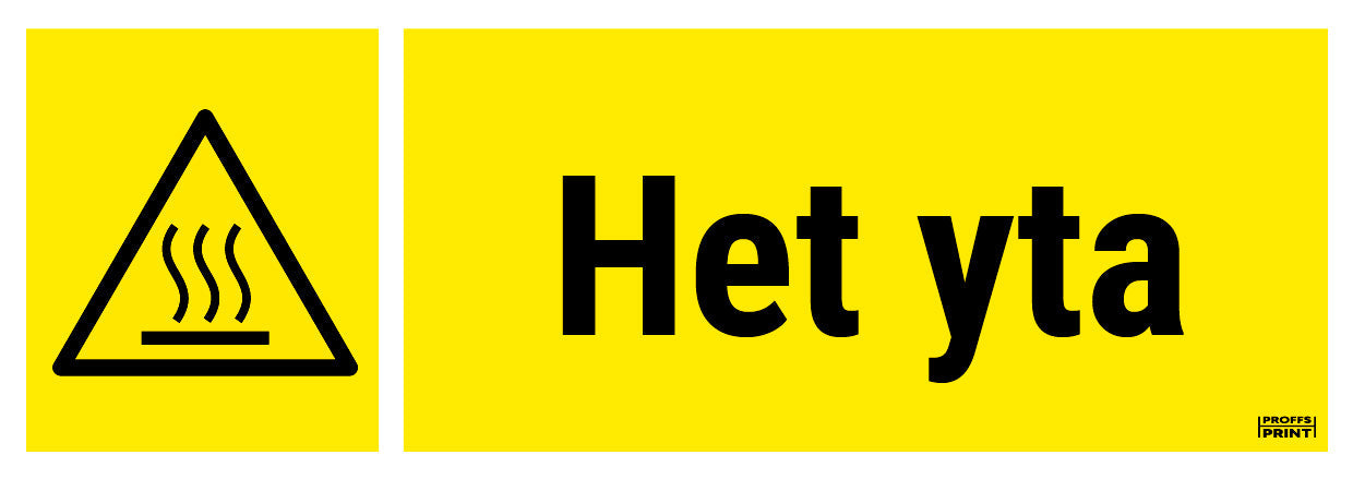 varningsskyltar- varning-het-yta-box