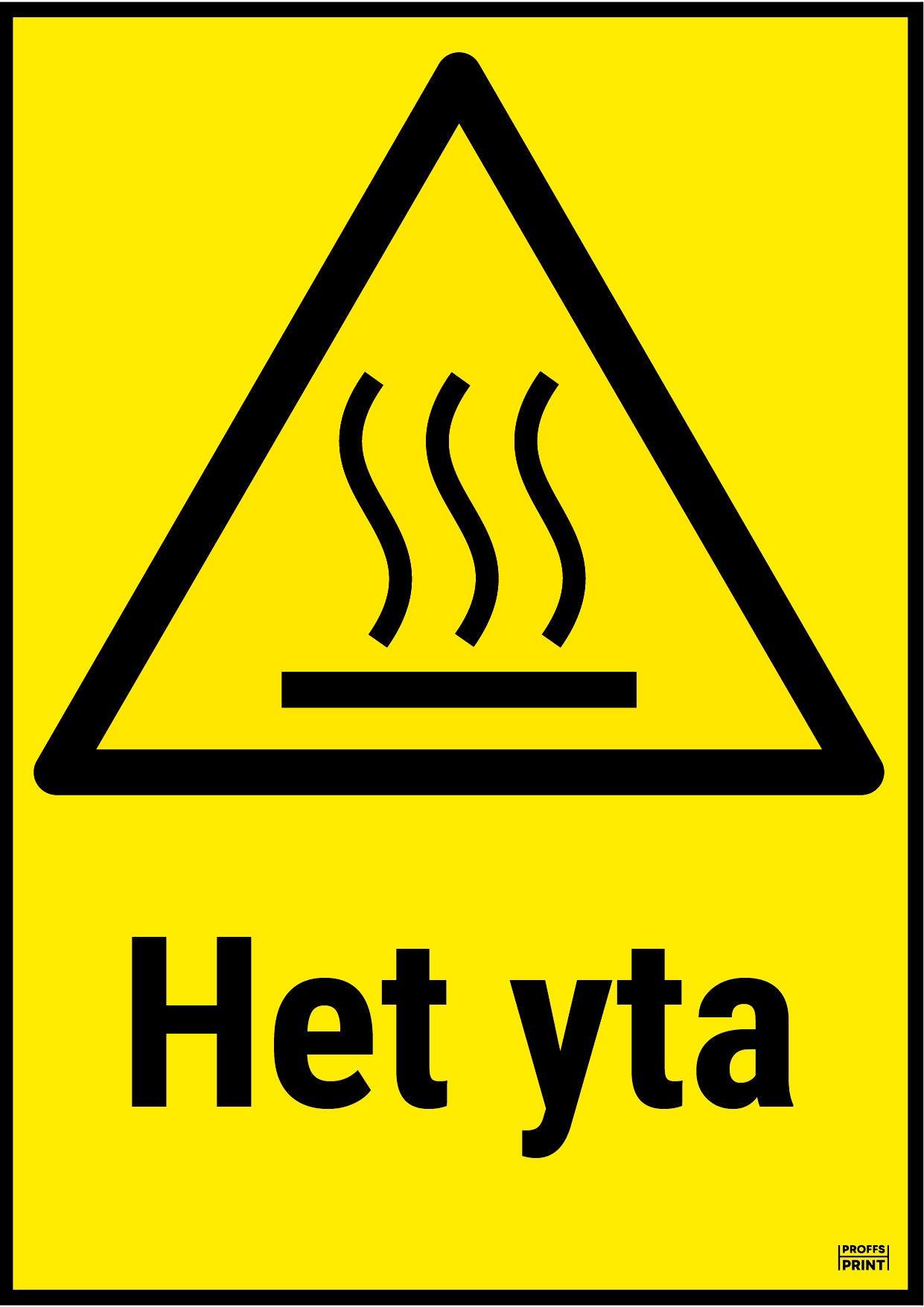 varningsskyltar- varning-het-yta-gul