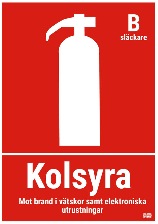 brandskyltar- brandsläckare-stående-kolsyra