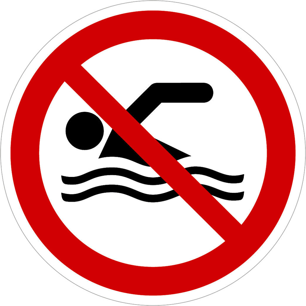 forbudsskyltar- förbjudet-att-bada-simma-utskuren