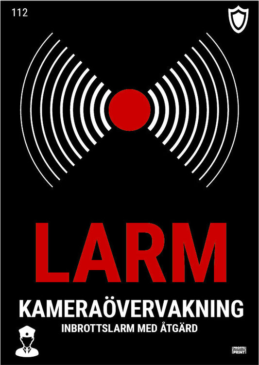 larm-alarm- larm-skydd-svart-röd