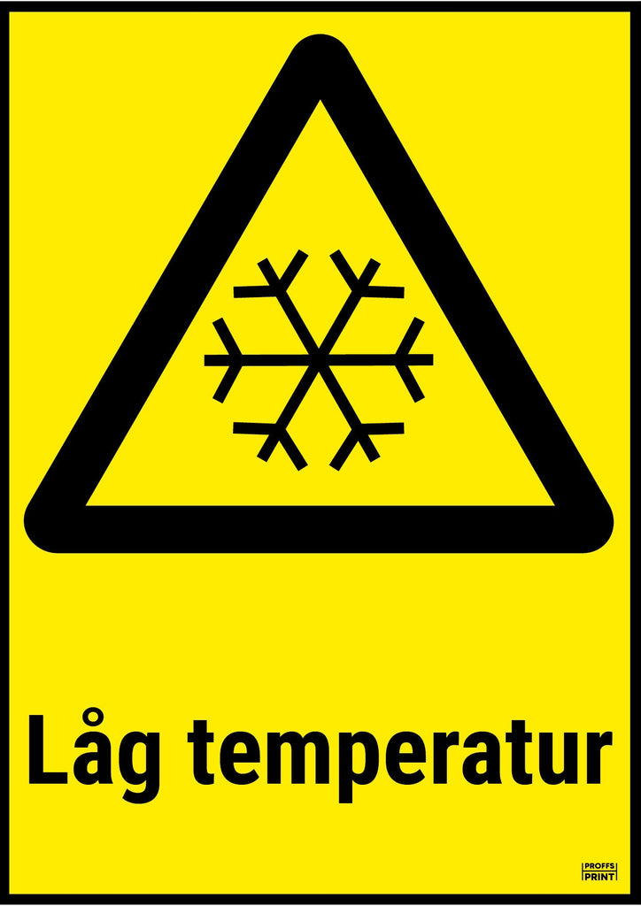 varningsskyltar- Varning-låg-temperatur-gul