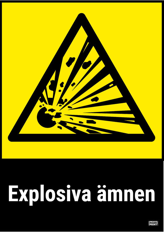 varningsskyltar- explosiva-ämnen-gul-svart