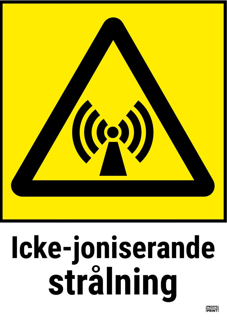 varningsskyltar- icke-joniserande-strålning