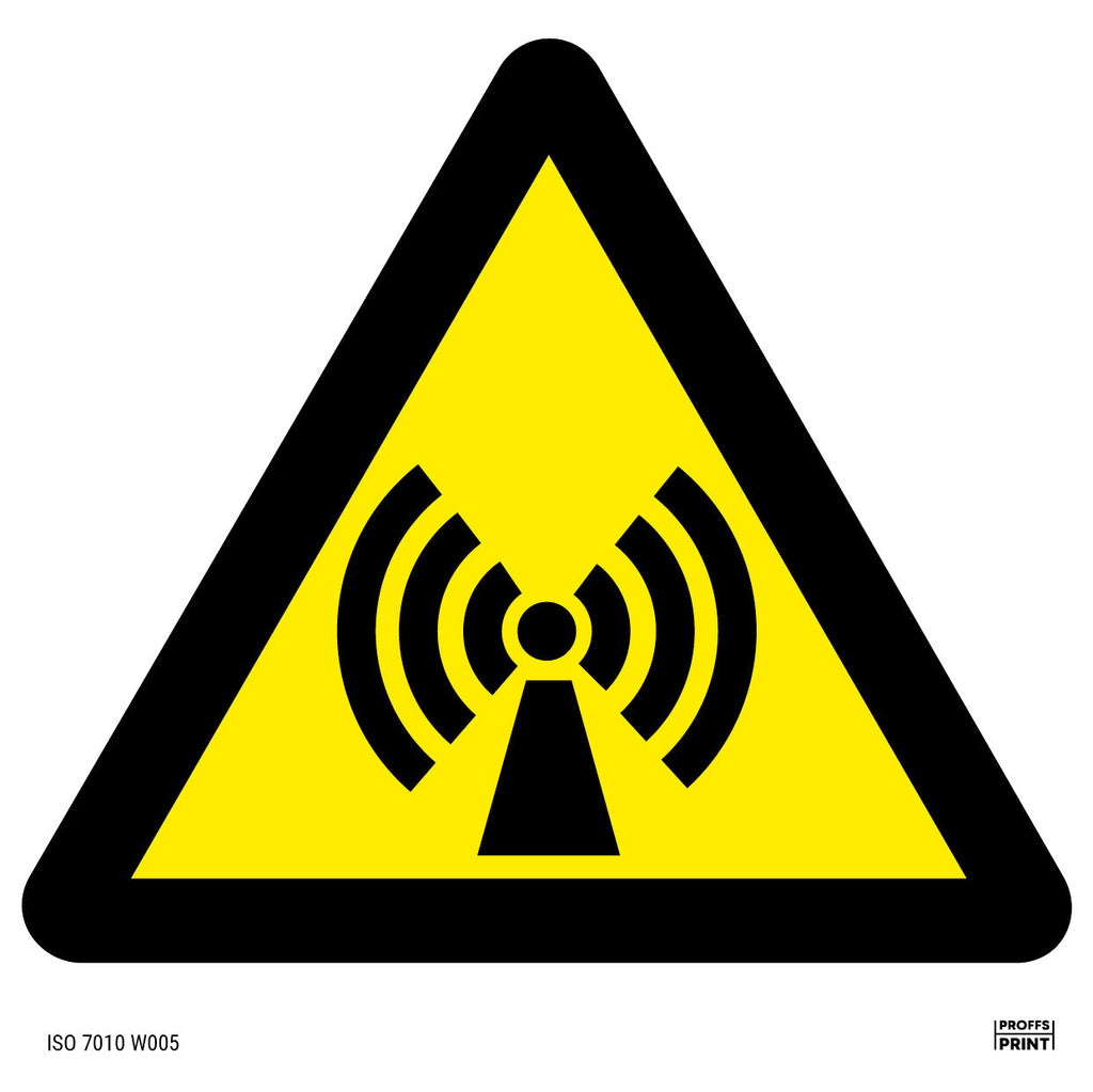 varningsskyltar- icke-joniserande-strålning-ISO