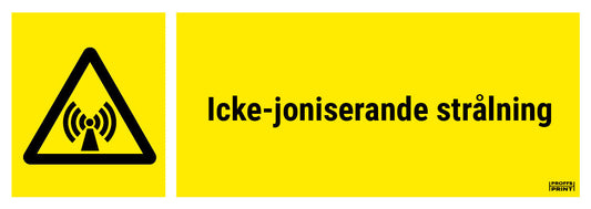 varningsskyltar- icke-joniserande-strålning-box