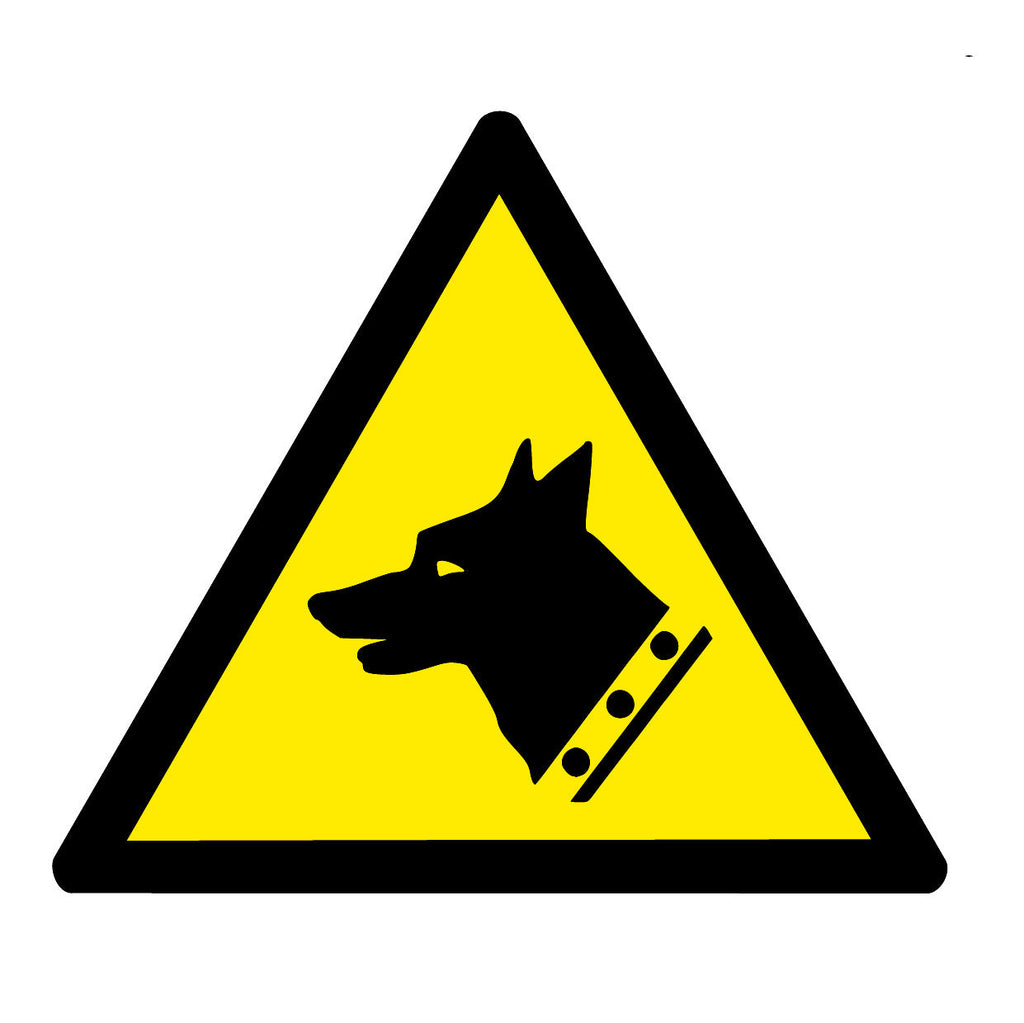varningsskyltar- vakthund-ISO-utskuren